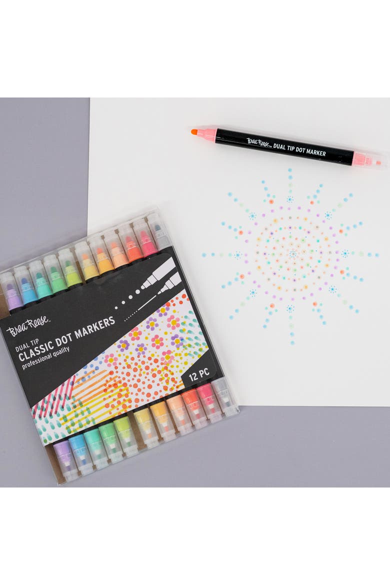 Dual Tip Markers 12Pc, Alternate, color, Multicolored