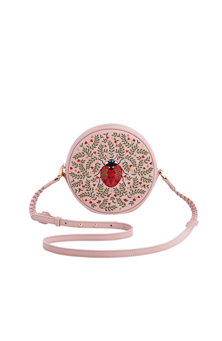 Fable England Chloe Ladybird Circle Bag, Main, color, Light/Pastel Pink