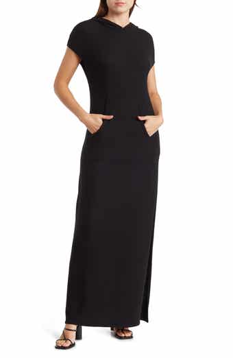 GO COUTURE Short Sleeve Hoodie Dress