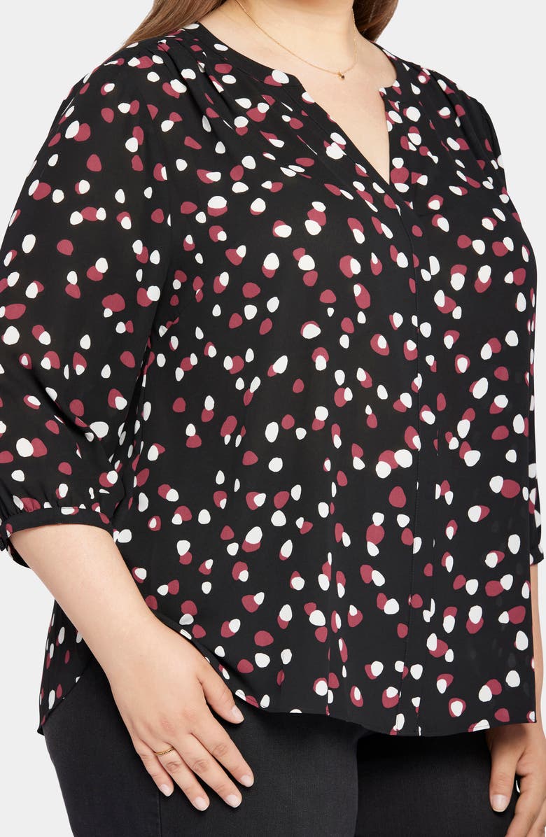 NYDJ Semisheer Pintuck Blouse, Alternate, color,