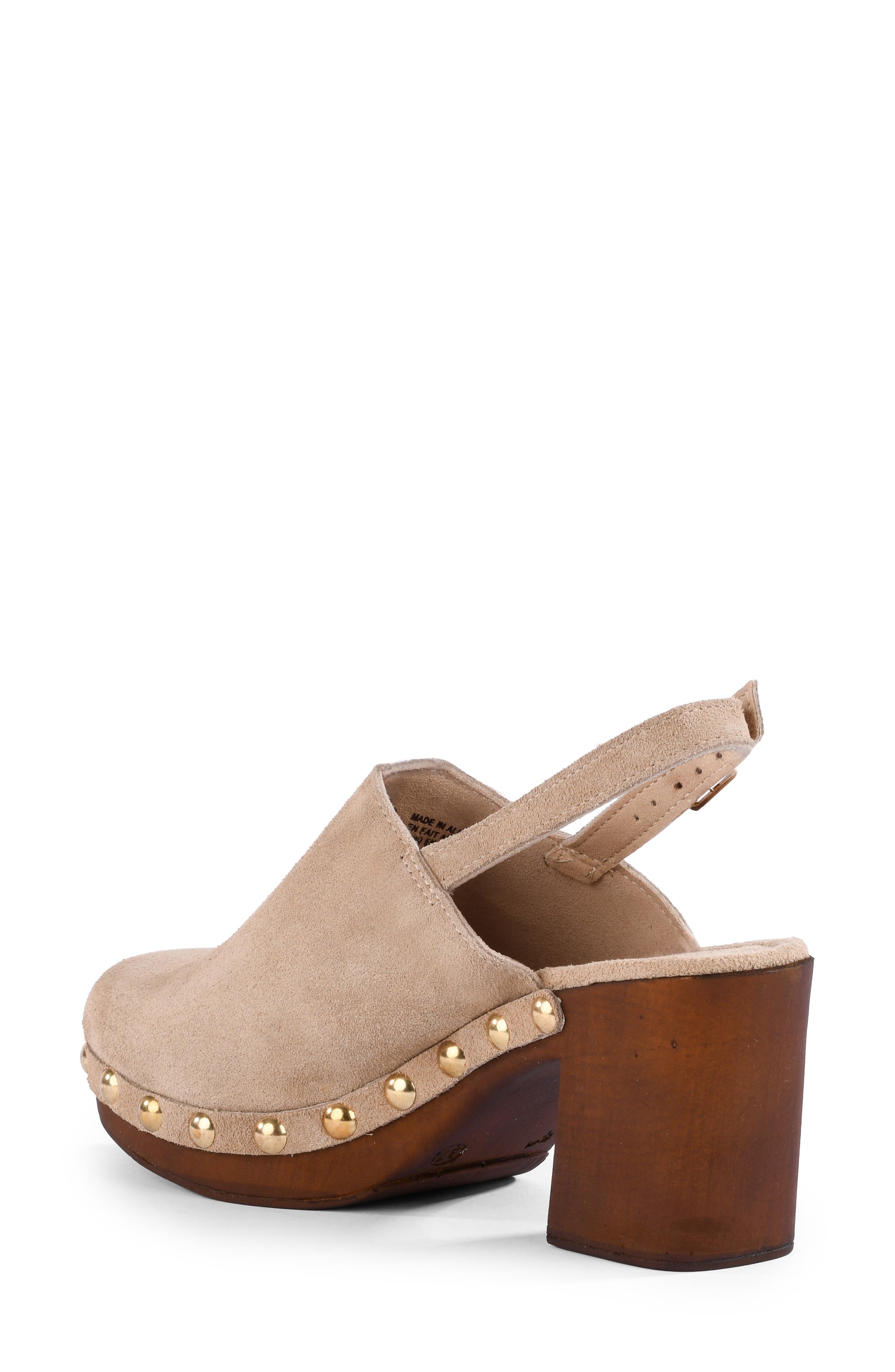 New Heights Leather Clog, Alternate, color, TAUPE