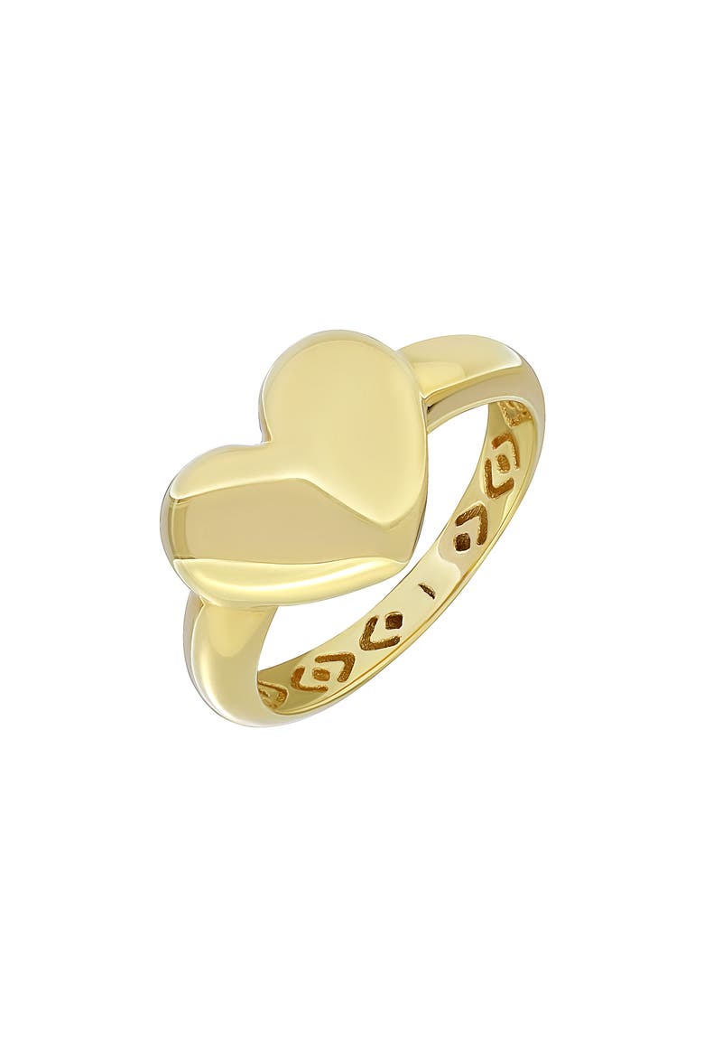 14K Gold Puffy Heart Ring (Nordstrom Exclusive), Main, color, 14K YELLOW GOLD