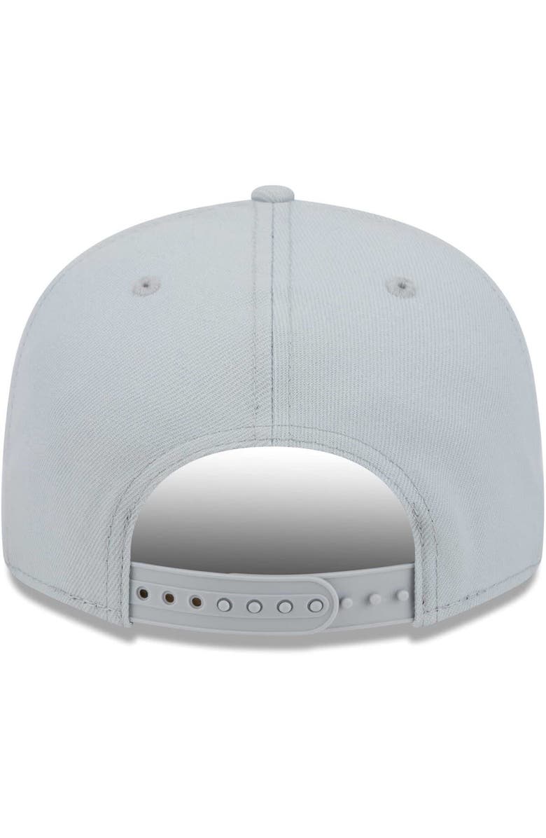 New Era Men's New Era Silver Las Vegas Raiders Independent 9FIFTY Snapback Hat, Alternate, color,