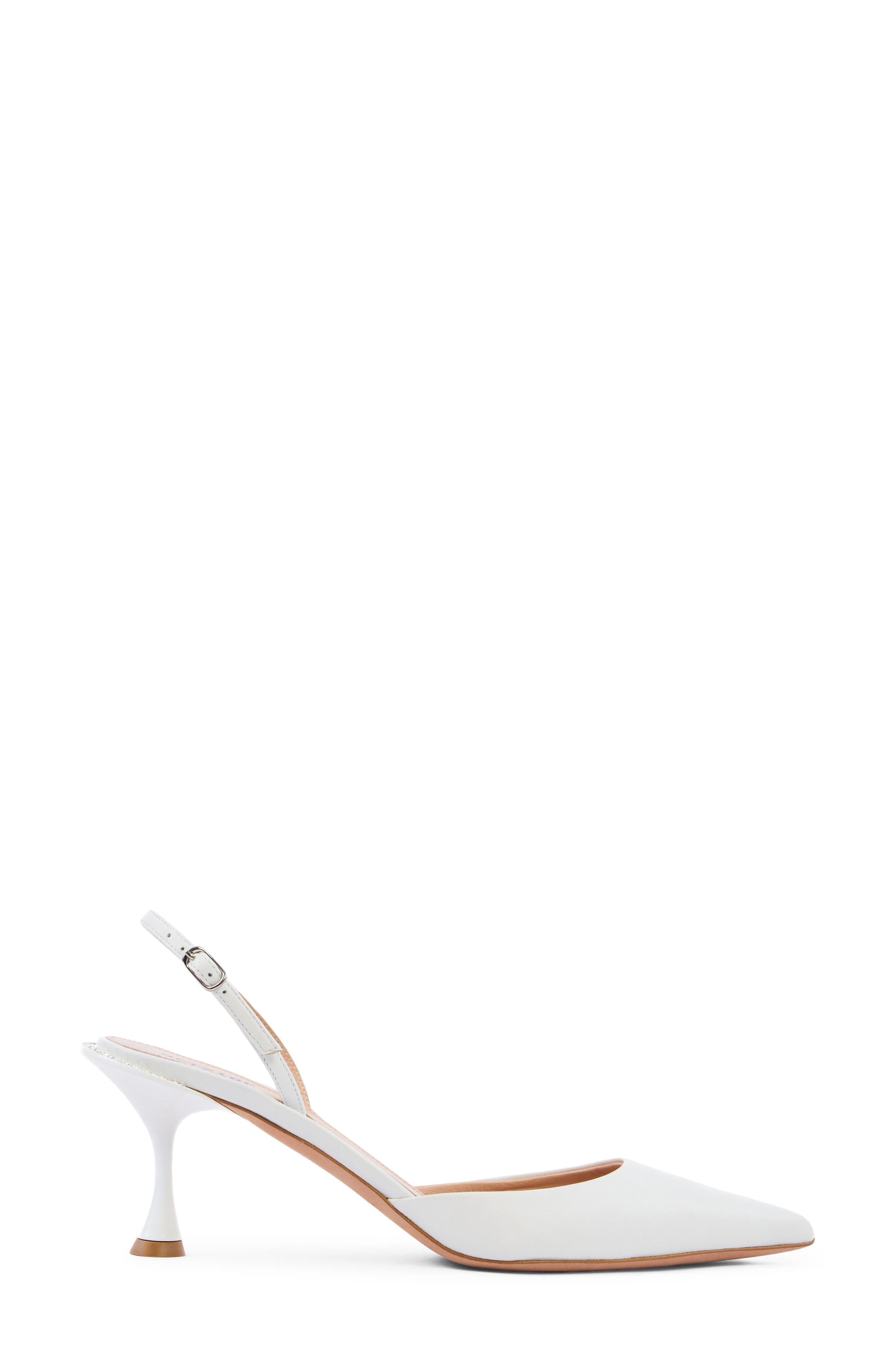 BETZÁBE Sofia Crystal Embellished Slingback Pump, Alternate, color, White Calf