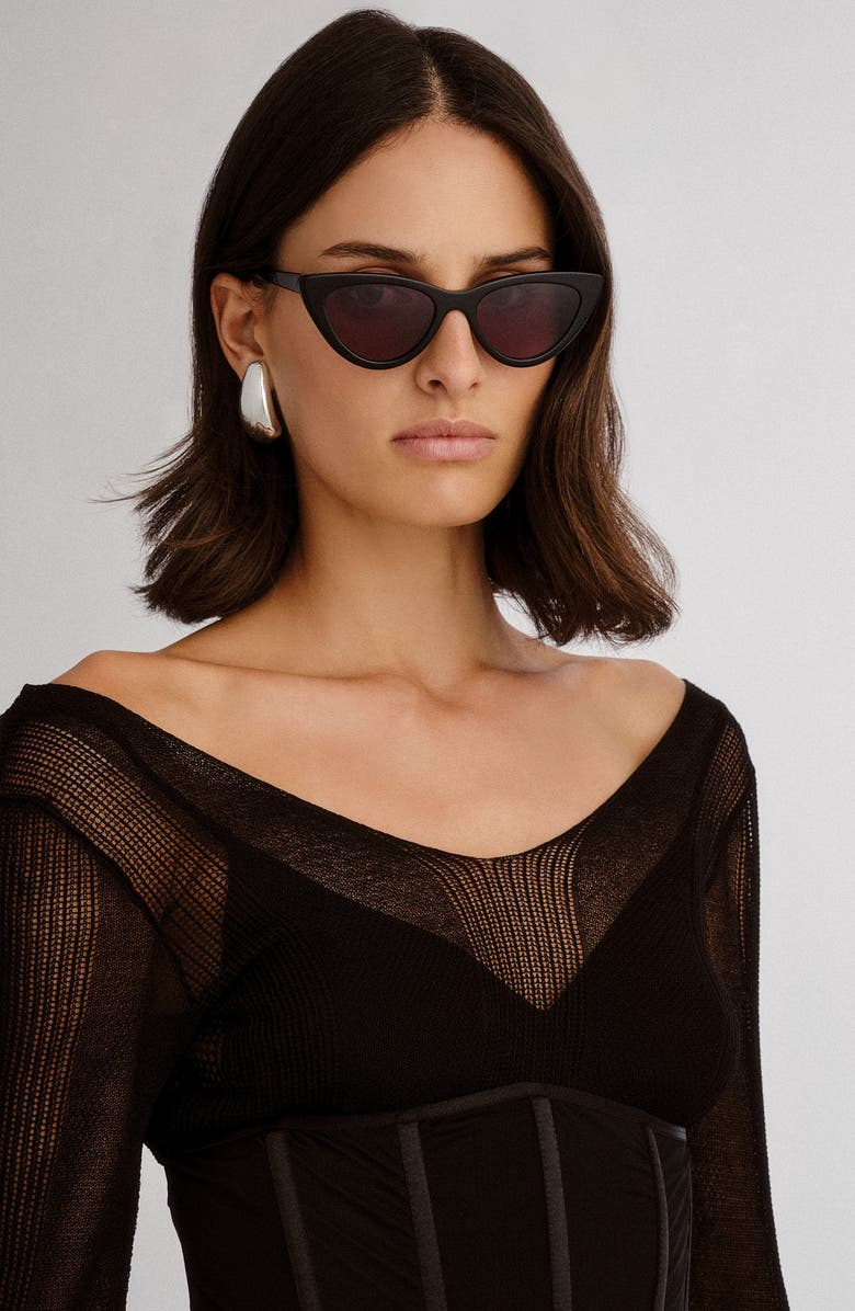 LUV LOU The Leui 52mm Cat Eye Sunglasses, Alternate, color, 