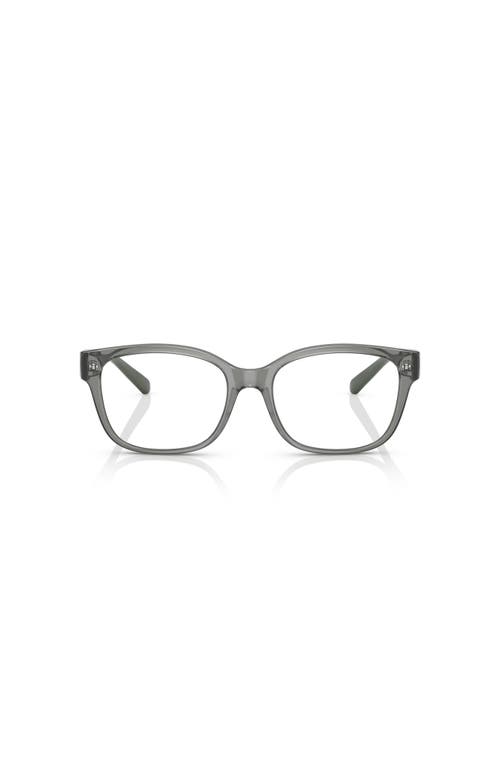 Armani Exchange 53mm Rectangle Optical Glasses In Gray