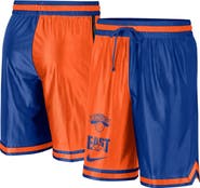 Nike Men's Nike Blue/Orange New York Knicks Courtside Versus Force Split DNA Performance Shorts