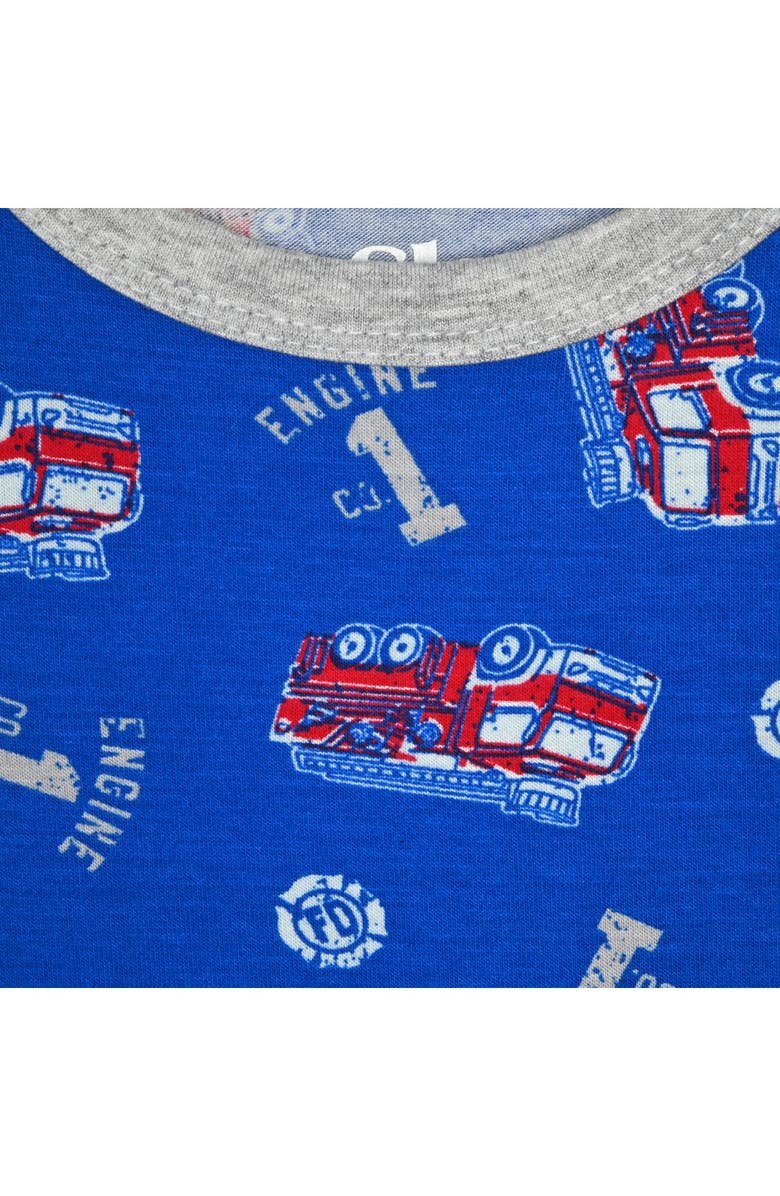 SLEEP ON IT Assorted 2-Pack Print Fitted Two-Piece Pajamas, Alternate, color, Blue Multi