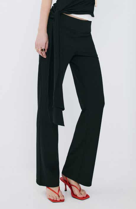 Pull-On Mid Rise Flare Pants
