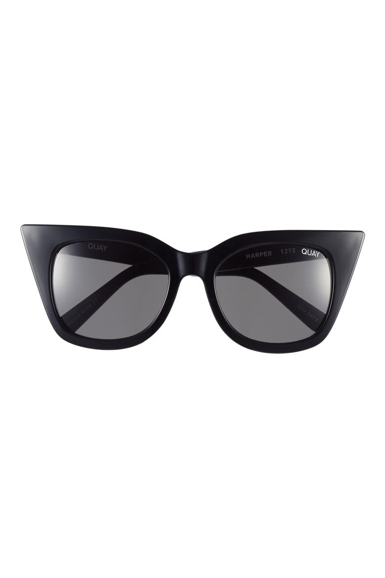Australia Harper 53mm Cat Eye Sunglasses, Main, color, BLACK/ SMOKE