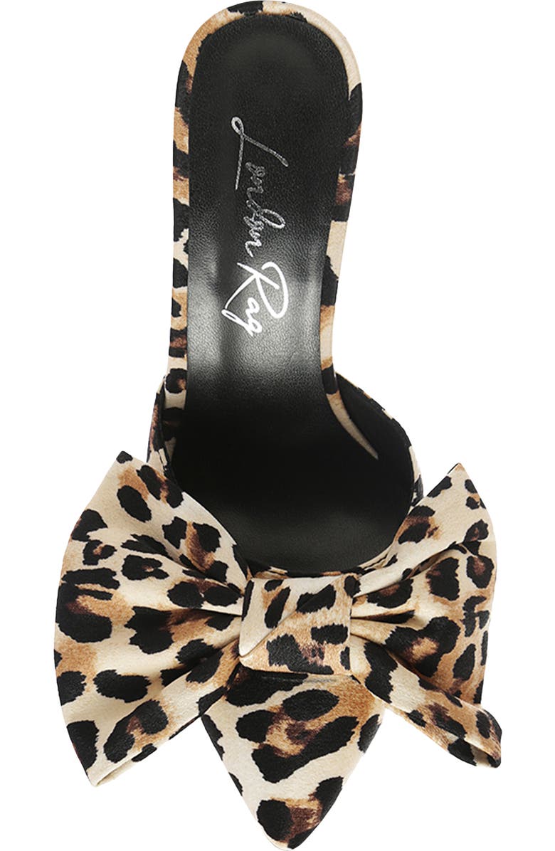 LONDON RAG Joelle Leopard Bow Mule Pump, Alternate, color,