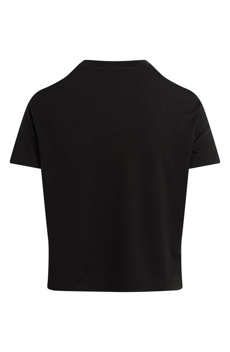 Favorite Daughter The Collegiate Logo Crop Graphic T-Shirt, Alternate, color, Black/ Pale Pink