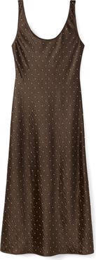 MANGO Crinkle Satin Embellished Cocktail Dress