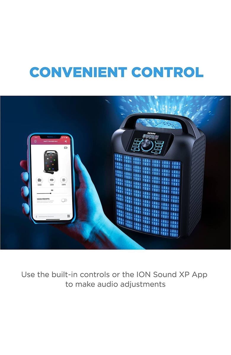 Ion Audio Party Rocker Max Mk2 - Portable Bluetooth Tailgate Speaker, Alternate, color, Multicolor