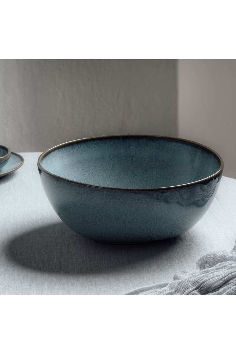 Lave Glace Serve Bowl, Alternate, color, Blue Green