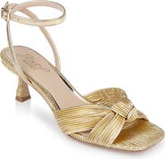 Jewel Badgley Mischka True Ankle Strap Kitten Heel Sandal