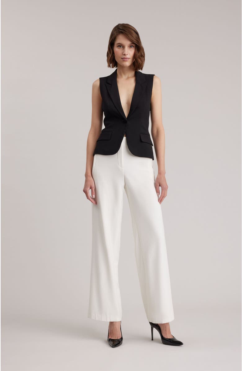 Anne Fontaine Varly Vest, Alternate, color, Black