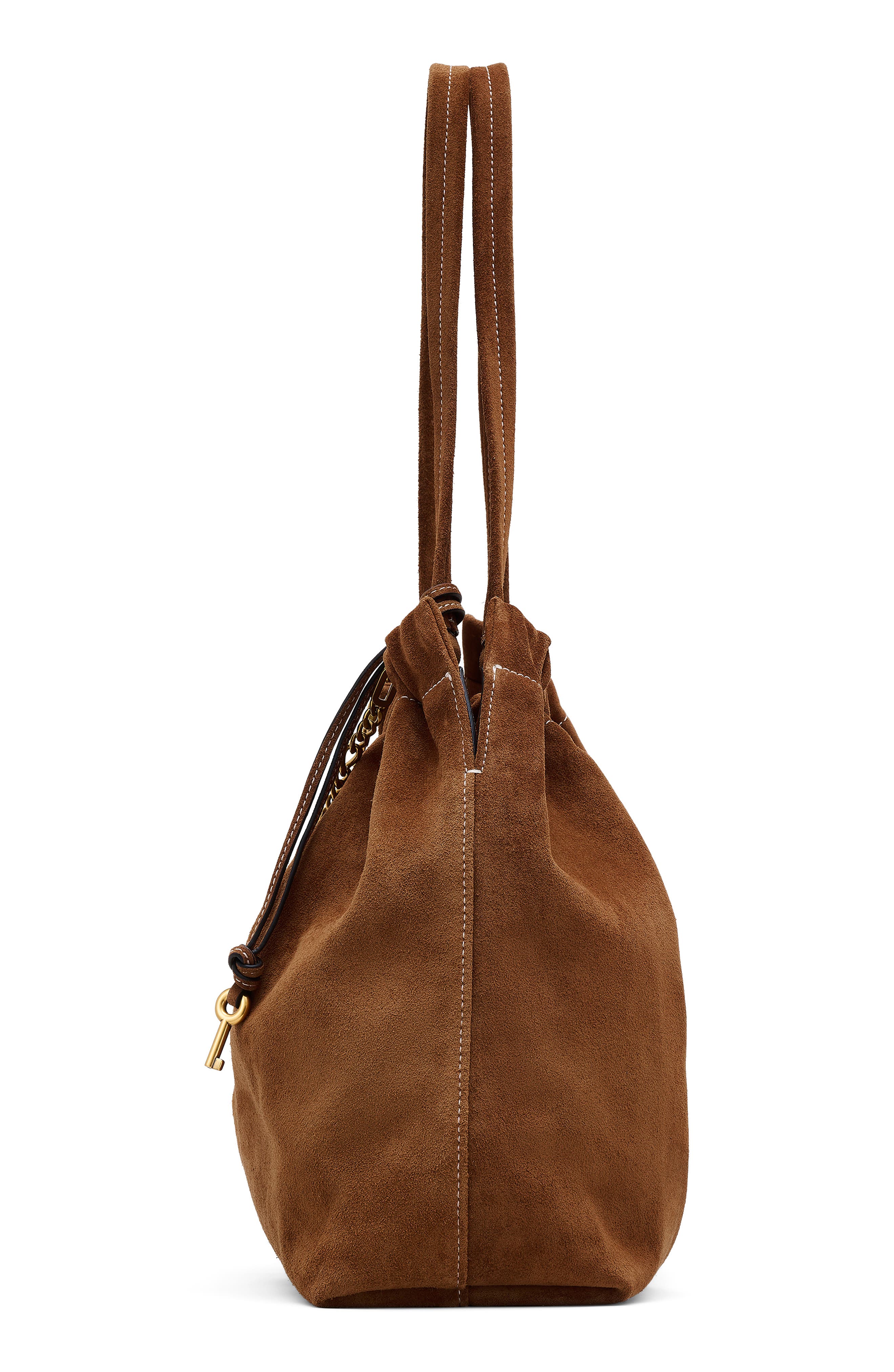 Marc Jacobs The Cristina Suede Tote, Alternate, color, Copper