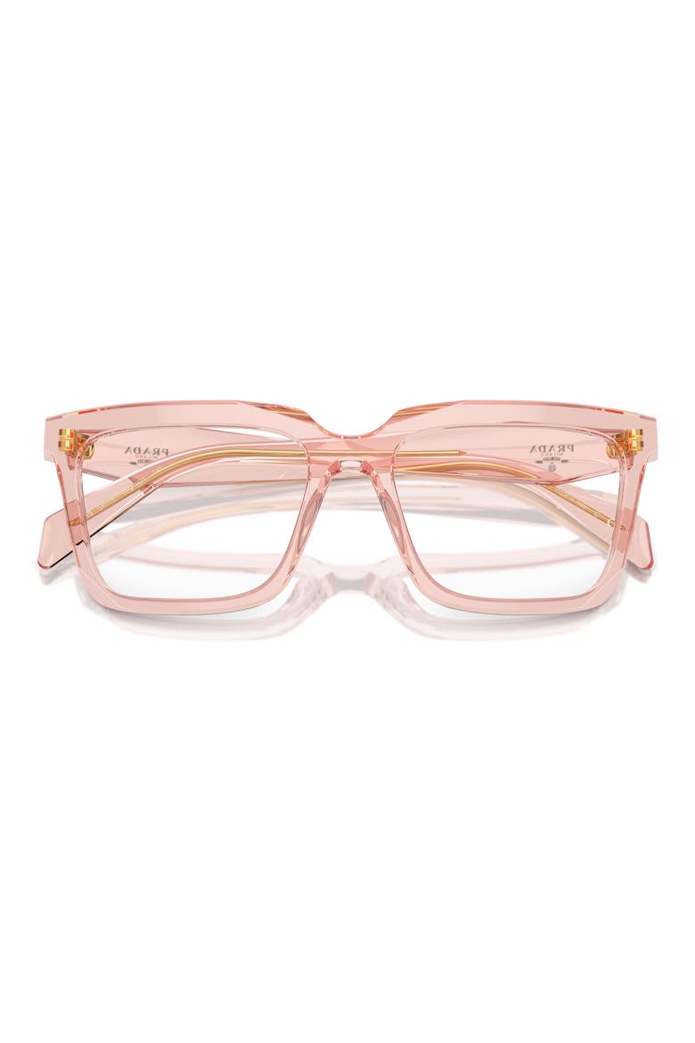 54mm Rectangular Optical Glasses, Alternate, color, PEACH