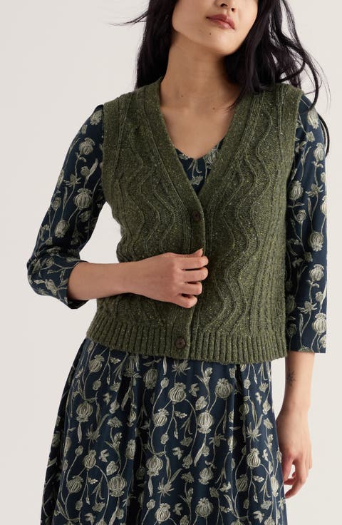 Pendouer Cable Knit Sweater Vest