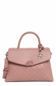 Clarimond Faux Leather Top Handle Flap Bag