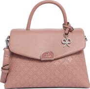 Nine West Clarimond Faux Leather Top Handle Flap Bag