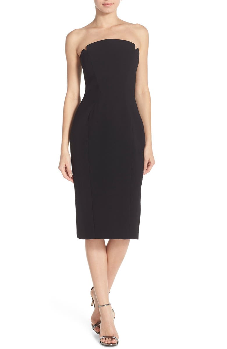 Jill Jill Stuart Strapless Midi Dress, Main, color, 