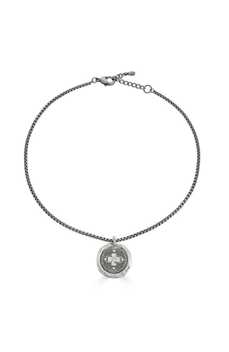 Loni Paul Jewelry Antique Filigree Coin Necklace, Main, color,