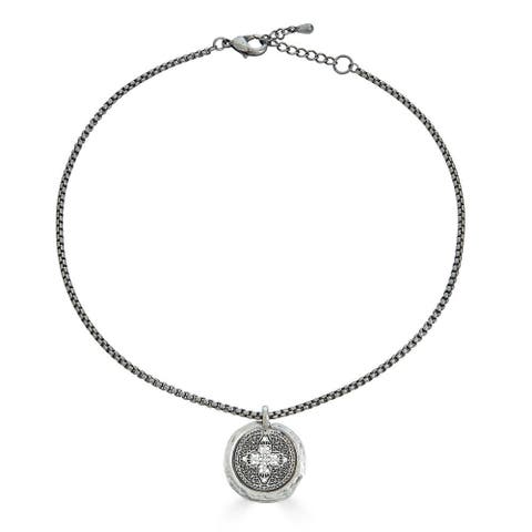 Antique Filigree Coin Necklace