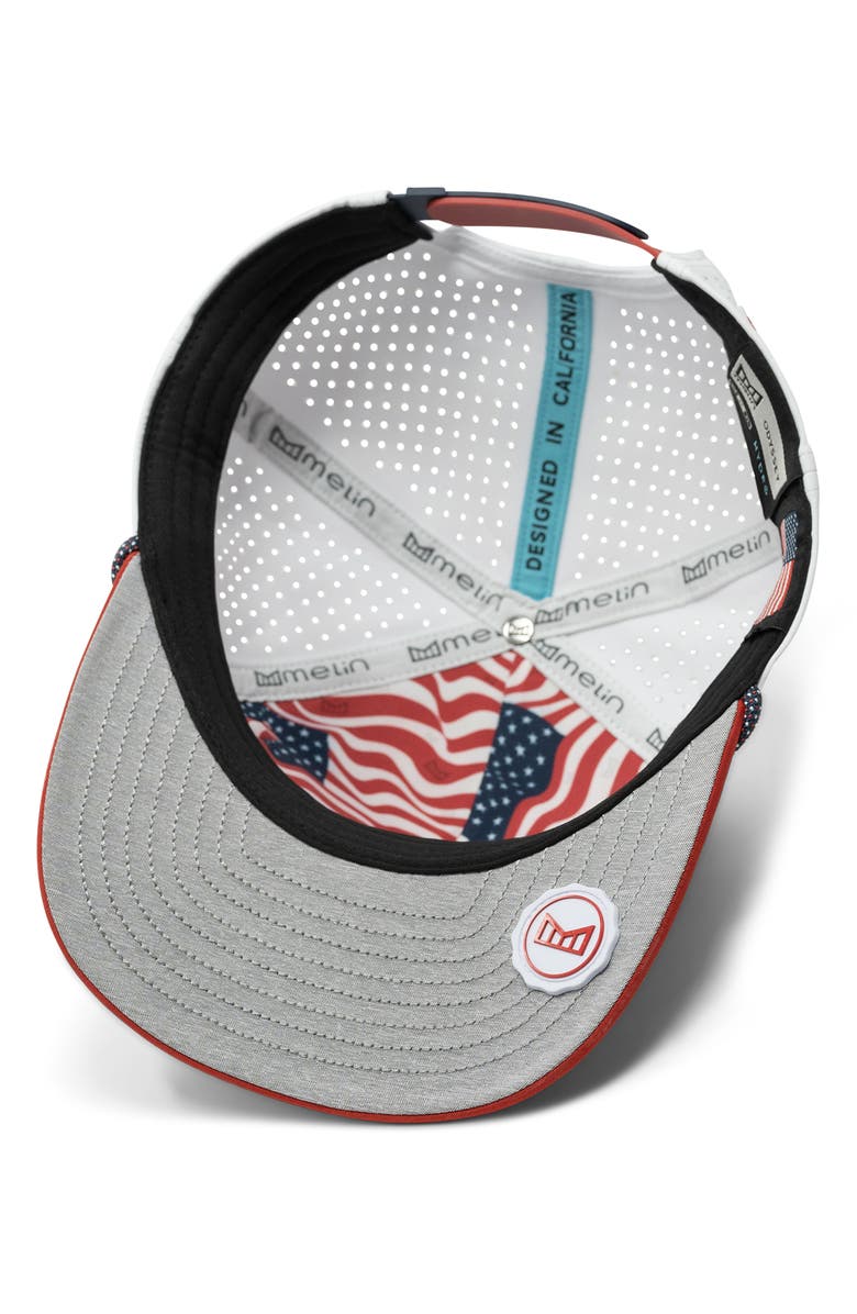 Melin Odysea Hydro Americana Performance Snapback Hat, Alternate, color, 
