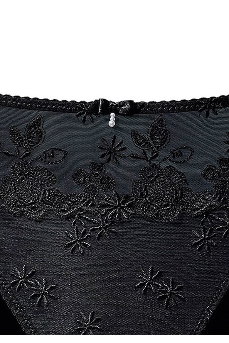 Women's Floral Lace Hipster Panty, Alternate, color, Black