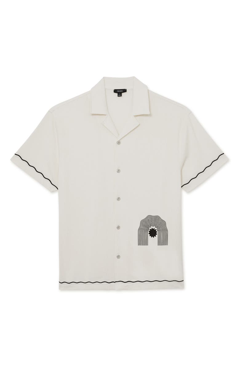 Reiss Solano Camp Shirt, Alternate, color, White