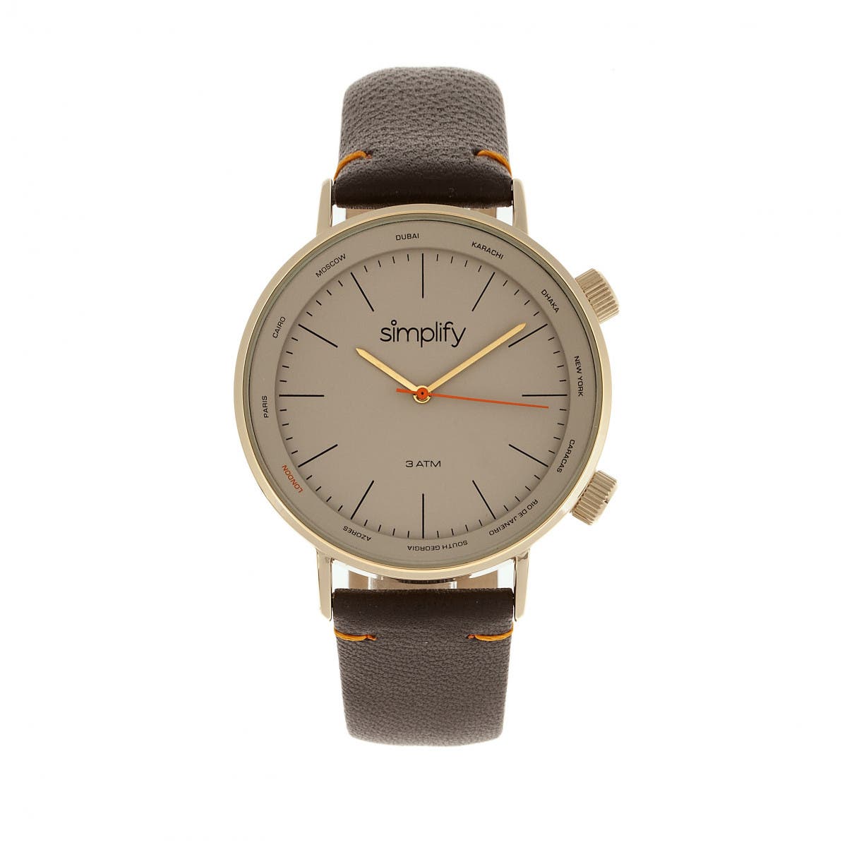 Dark Brown/Gold