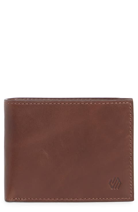 Hunter Glazed Leather Bifold Wallet