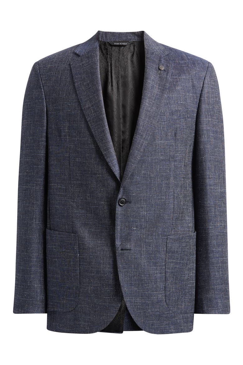 Rudy Slim Fit Solid Wool Blend Sport Coat, Main, color, NAVY