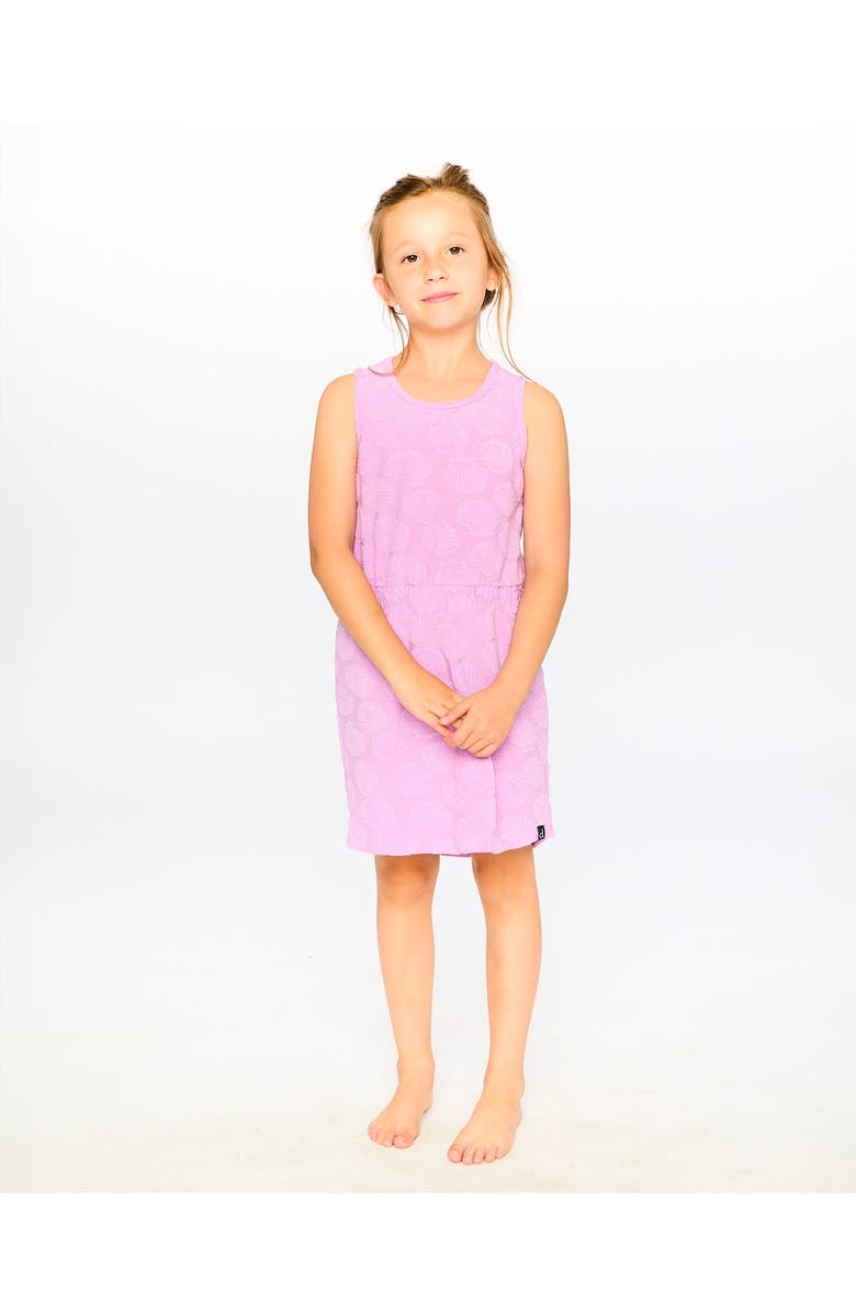 Deux par Deux Sleeveless Terry Cloth Beach Dress, Alternate, color, Lilac
