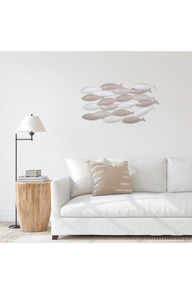 PARKLAND COLLECTION School of Fish Metal Wall Decor, Alternate, color, 