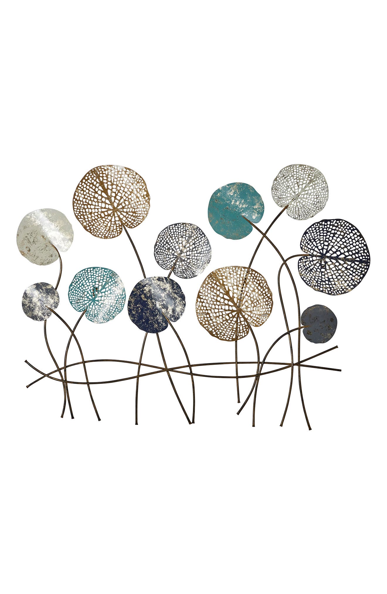 WILLOW ROW Multicolor Iron Modern Wall Decor