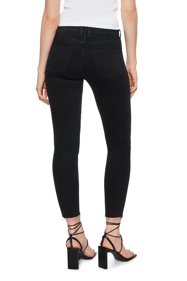 Crop Skinny Leg Jeans, Alternate, color, BLACK DENIM