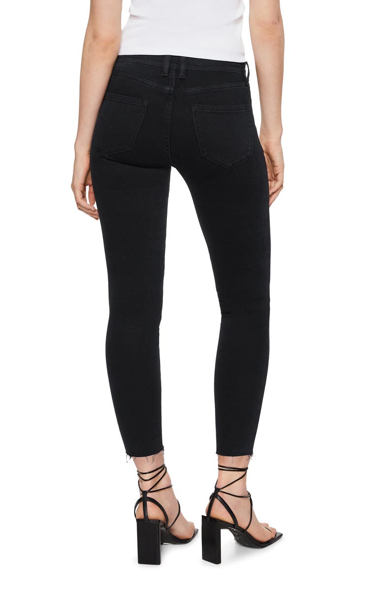 MANGO Crop Skinny Leg Jeans, Alternate, color, 
