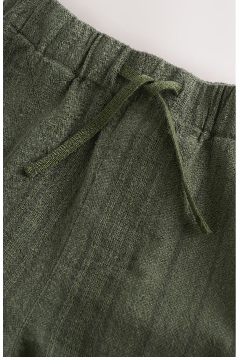 Kids' Textured Camp Shirt & Shorts Set, Alternate, color, GREEN
