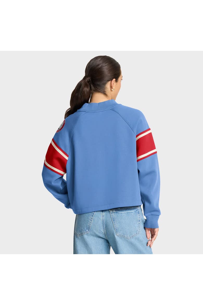 Women's Fanatics Light Blue St. Louis Cardinals Oversized Toss Sweep Raglan Pullover Sweatshirt, Alternate, color, Light Blue