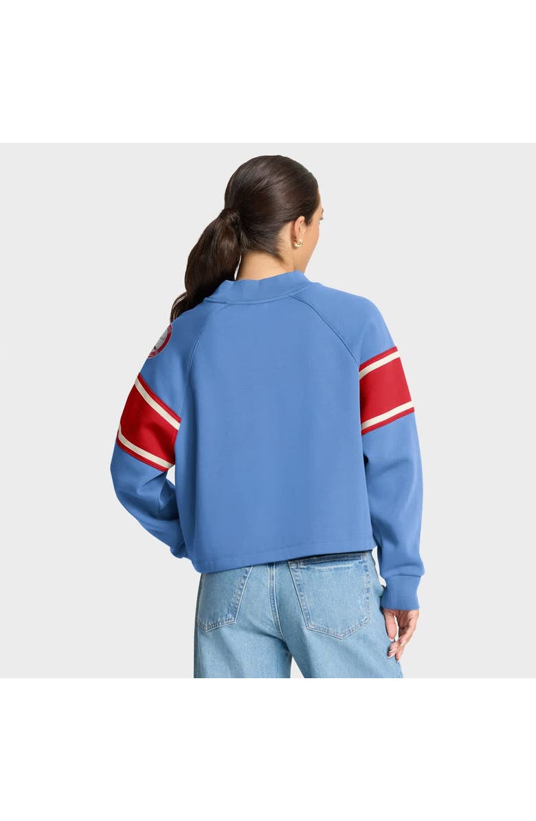 FANATICS Women's Fanatics Light Blue St. Louis Cardinals Oversized Toss Sweep Raglan Pullover Sweatshirt, Alternate, color, Light Blue