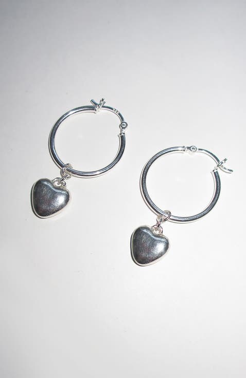 Mini Heart Hoop Earrings