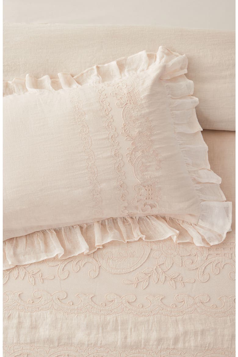 Tabitha Linen Duvet 3-Piece Set, Alternate, color, BLUSH