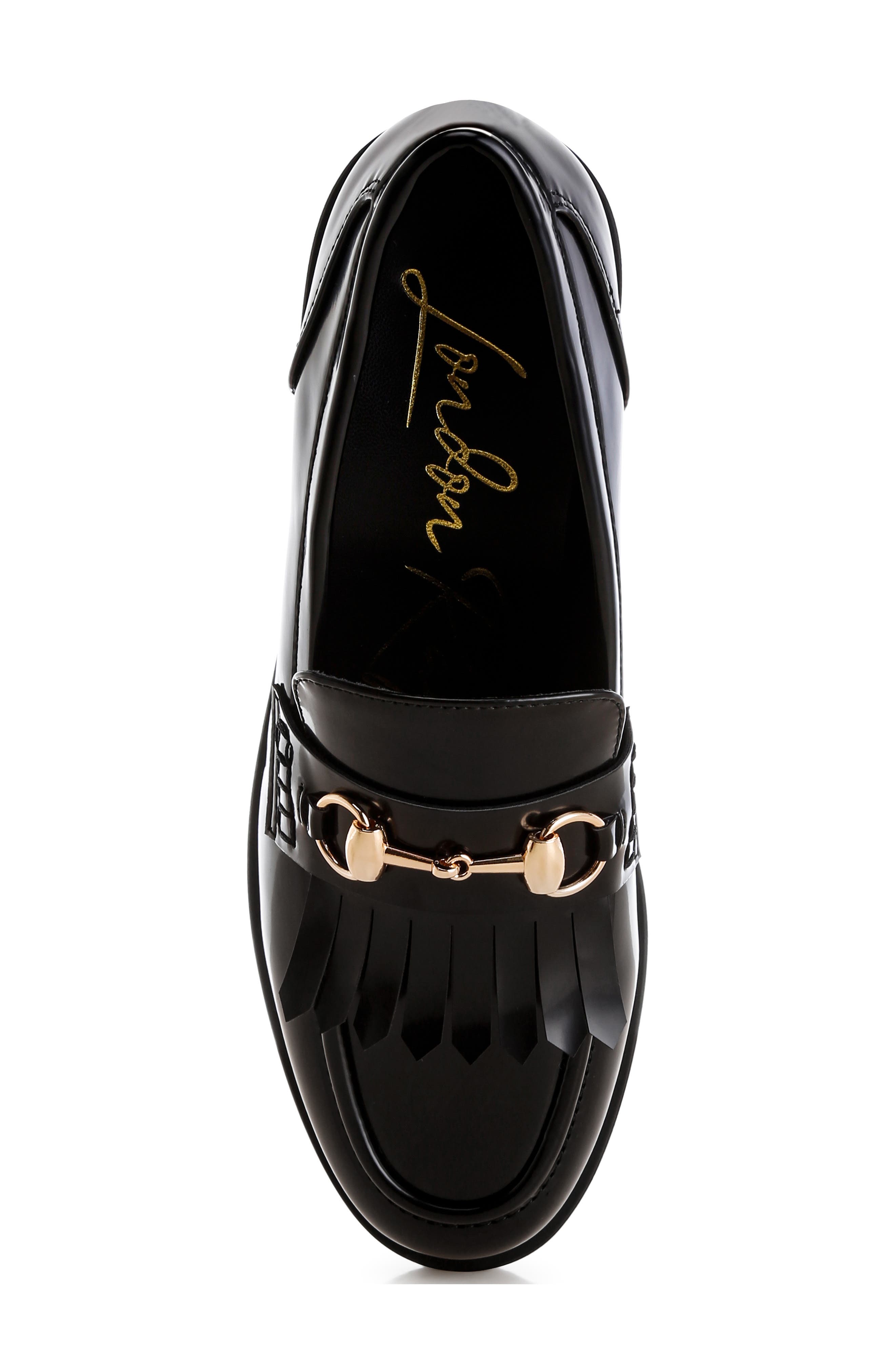 LONDON RAG Marbin Bit Kiltie Loafer, Alternate, color, Black