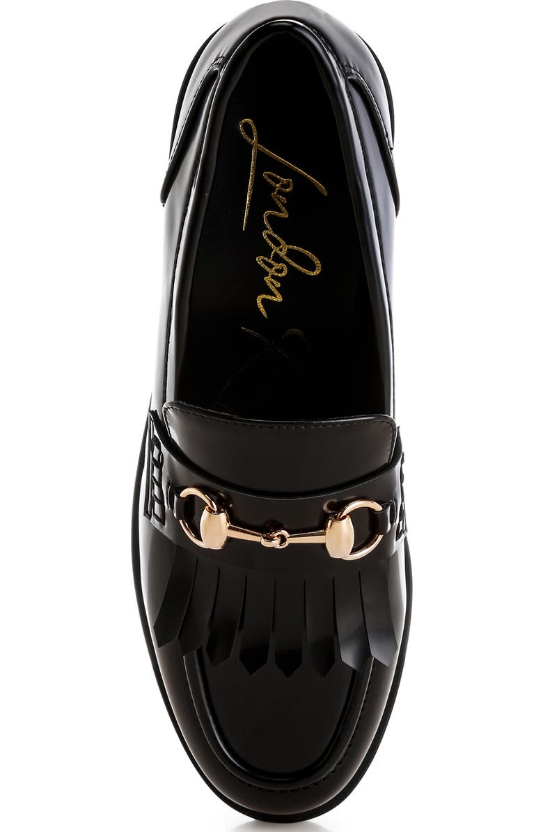 LONDON RAG Marbin Bit Kiltie Loafer, Alternate, color, Black