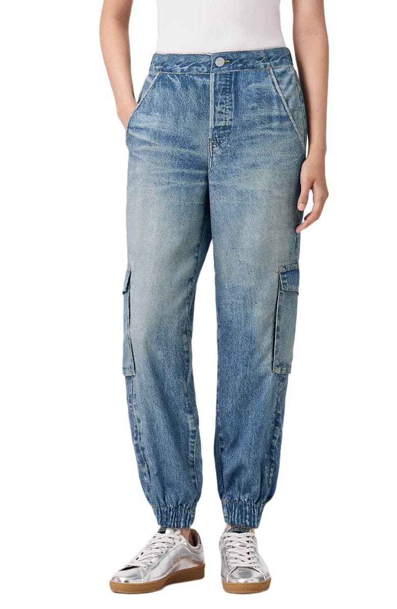 AllSaints Selma Cargo Jeans, Main, color, Illusion Indigo