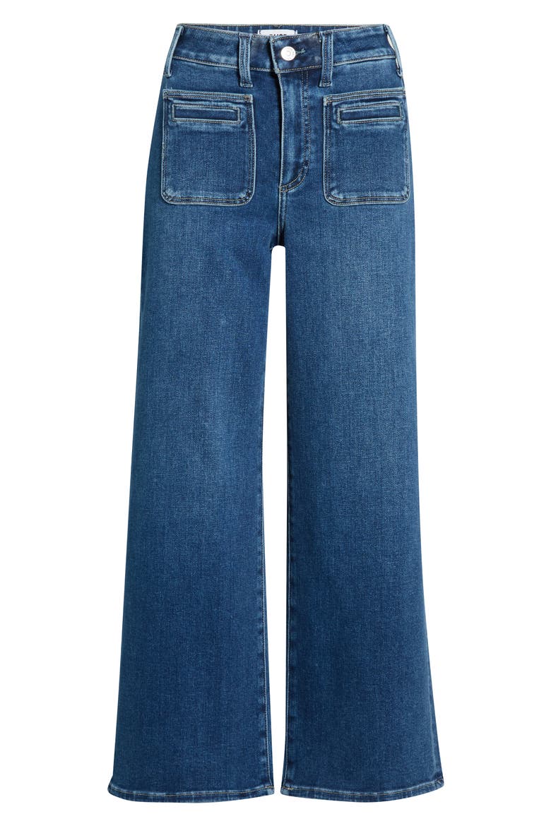 Anessa Pocket Wide Leg Jeans, Alternate, color, CROSSWIND