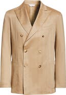 Boglioli K-Jacket Double Brested Tan Linen 
Wool Sport Coat
